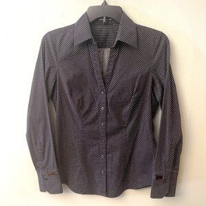 Fitted Button-Up Blouse